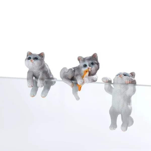 Cute Prone Cat Aquarium Ornament