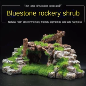 Aquarium Resin Moss Bridge Decoration