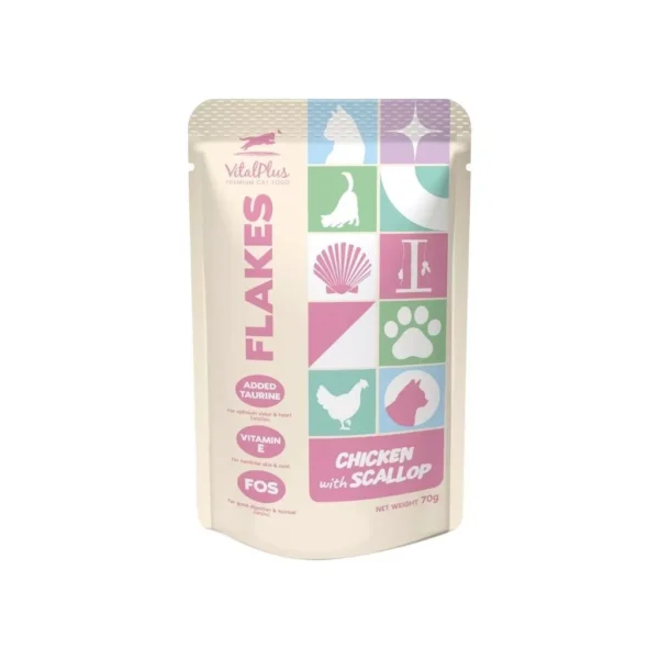 Vitalplus Flakes Cat Pouch 70g
