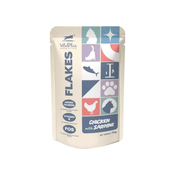 Vitalplus Flakes Cat Pouch 70g