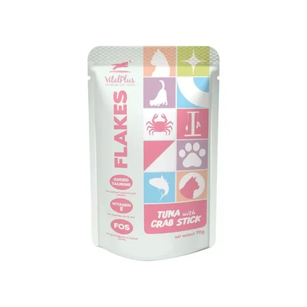 Vitalplus Flakes Cat Pouch 70g