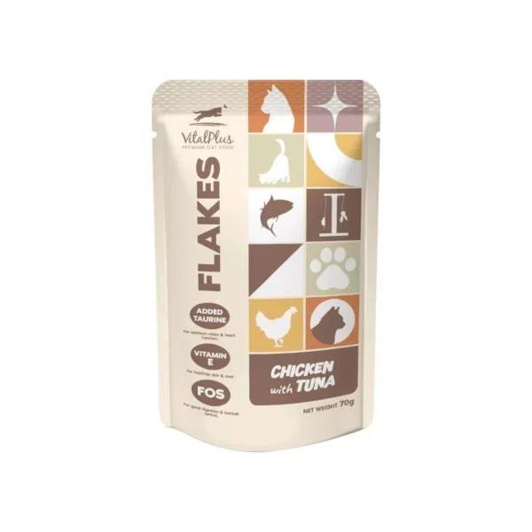 Vitalplus Flakes Cat Pouch 70g
