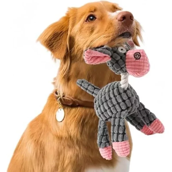 Squeaky Plush Dog Chew Toy