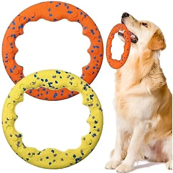 2 Pcs Dog Ring Toy 22cm