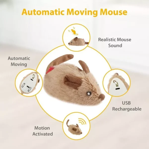 Gigwi Automatic Moving Mouse Cat Toy