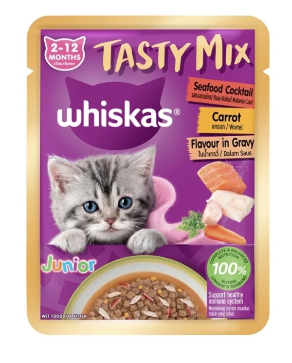 WHISKAS Tasty Mix Cat Food 70g