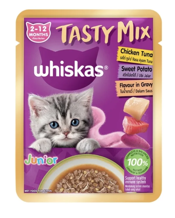 WHISKAS Tasty Mix Cat Food 70g