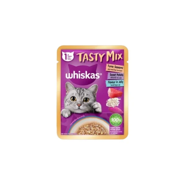 WHISKAS Tasty Mix Cat Food 70g
